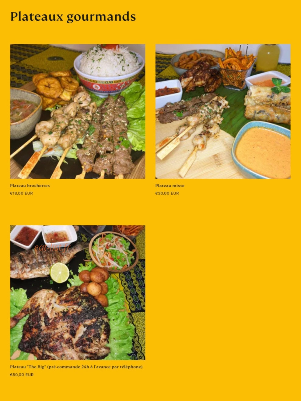 Mikate Restaurant — carte page 8