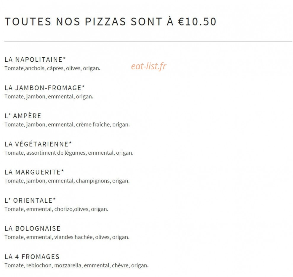 Pizzeria Dompi — carte page 4