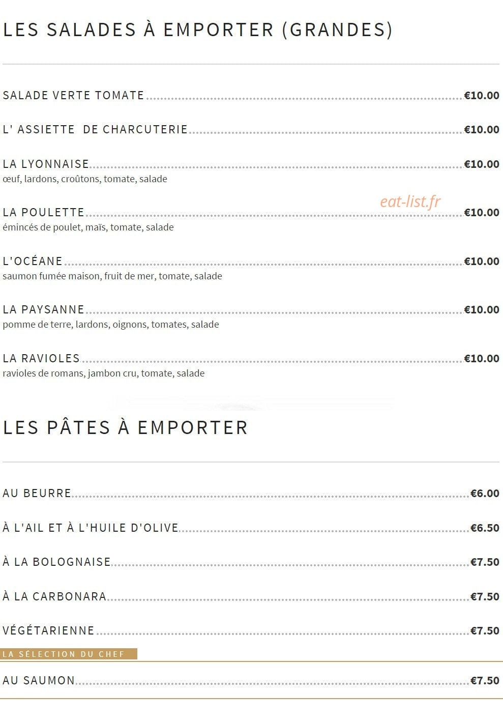 Pizzeria Dompi — carte page 9
