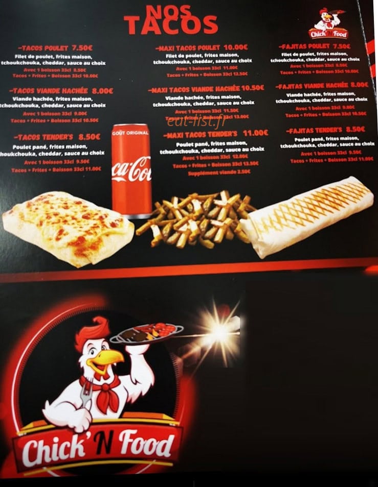 Chick N Food — carte page 2