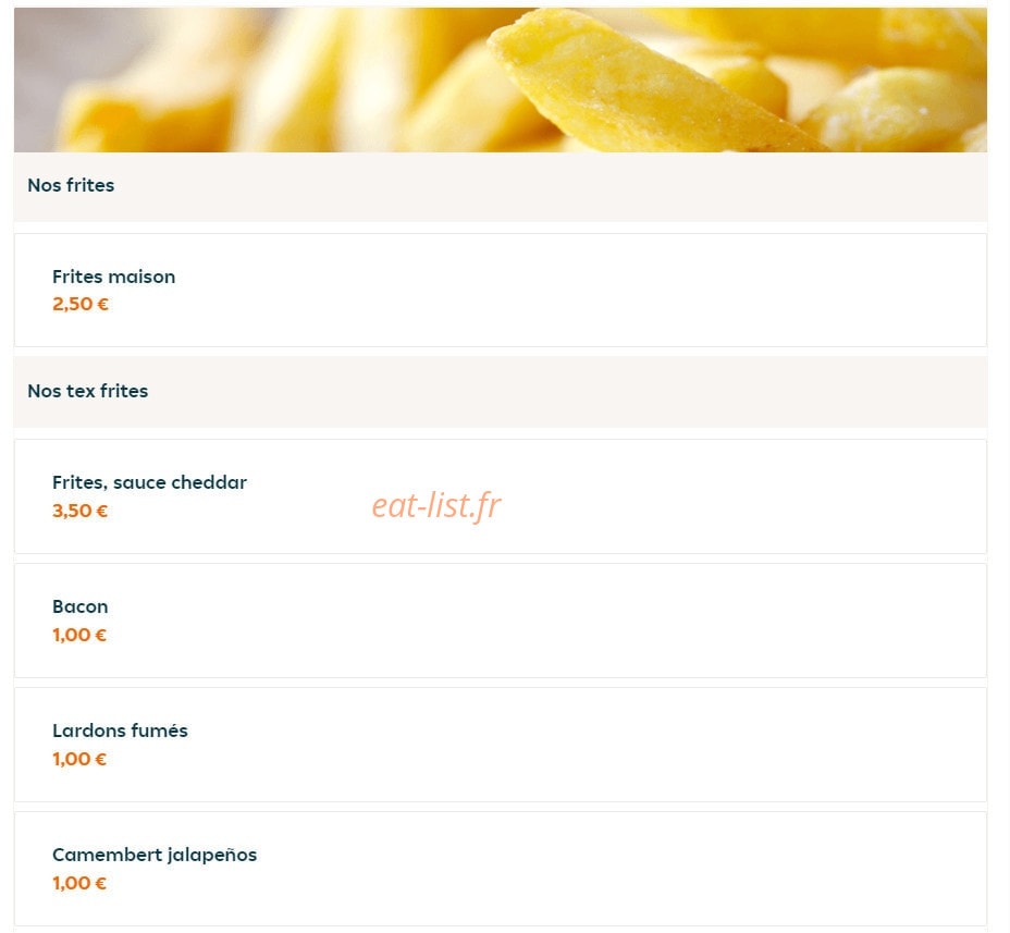 Home burgers — carte page 4