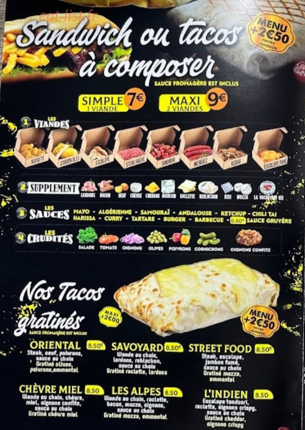 Street Food — carte page 2