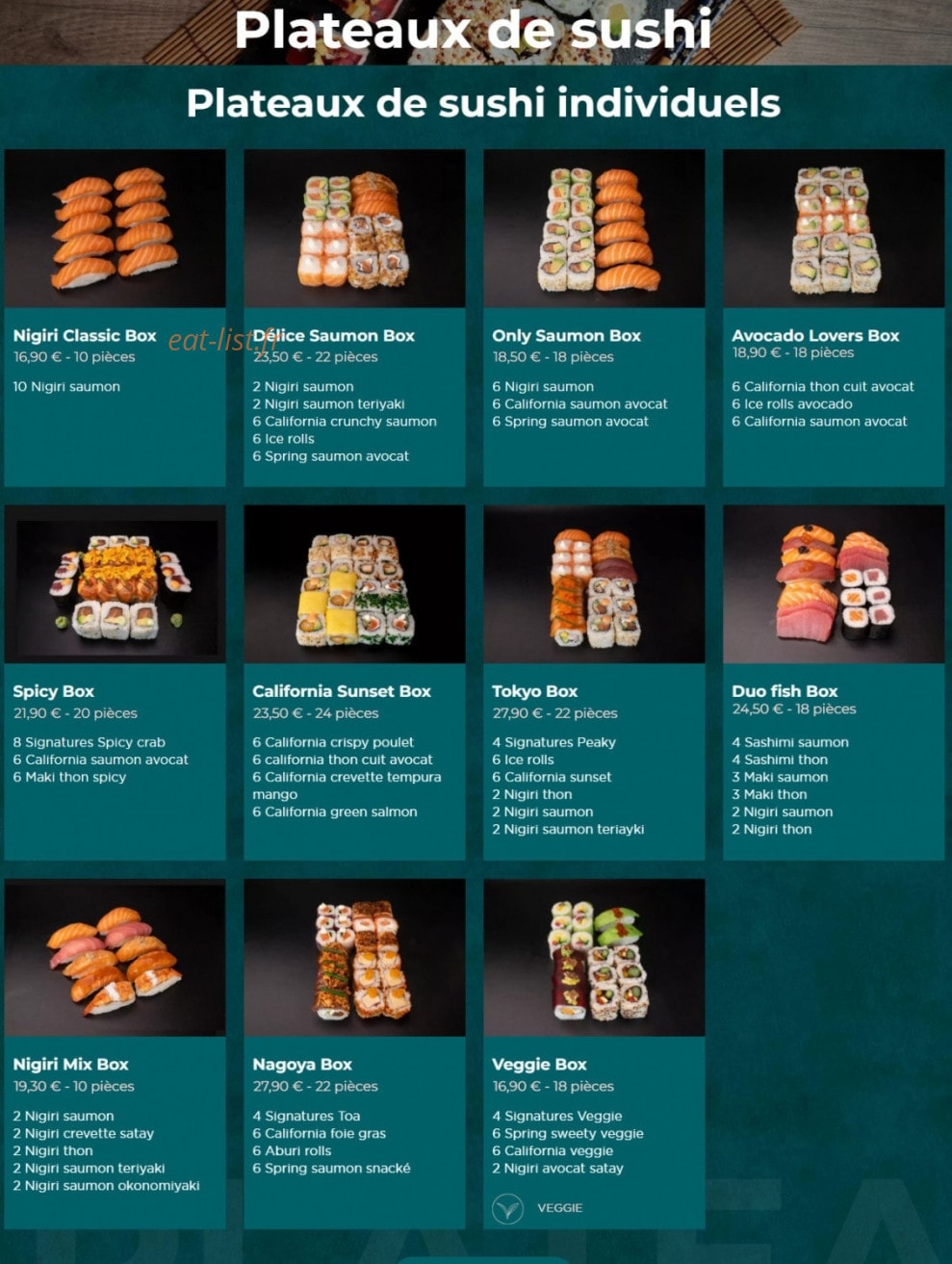 toasushi — carte page 2