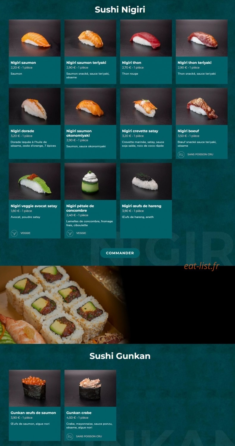 toasushi — carte page 11
