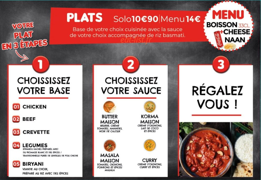 Pak tandoori — carte page 2