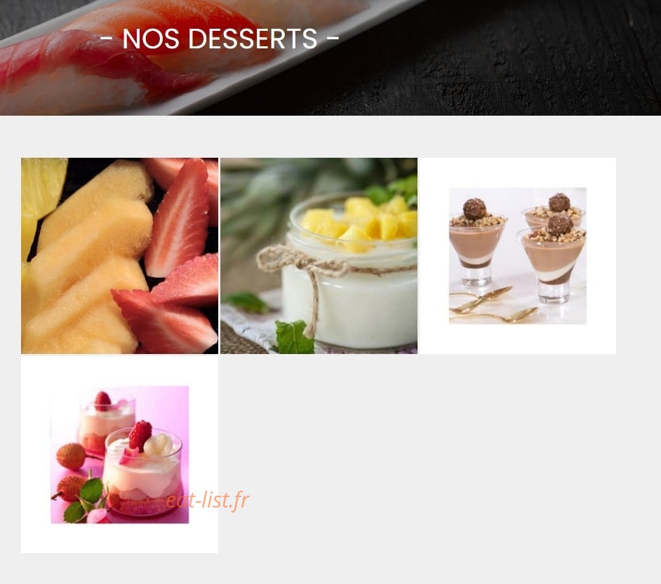 La boutique du sushi — carte page 6