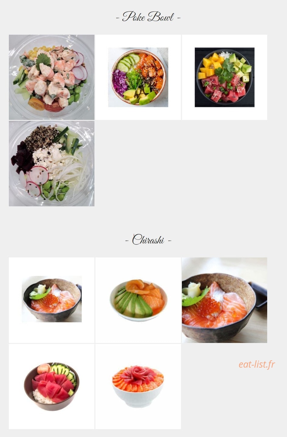 La boutique du sushi — carte page 5