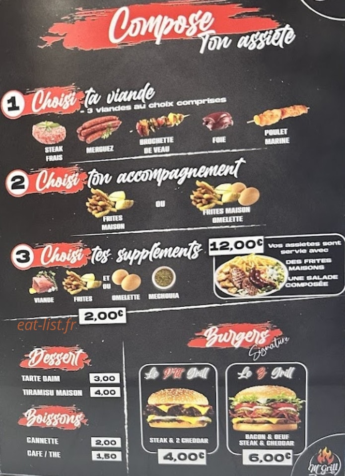 M'grill — carte page 3