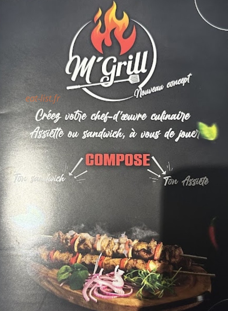 M'grill — carte page 1