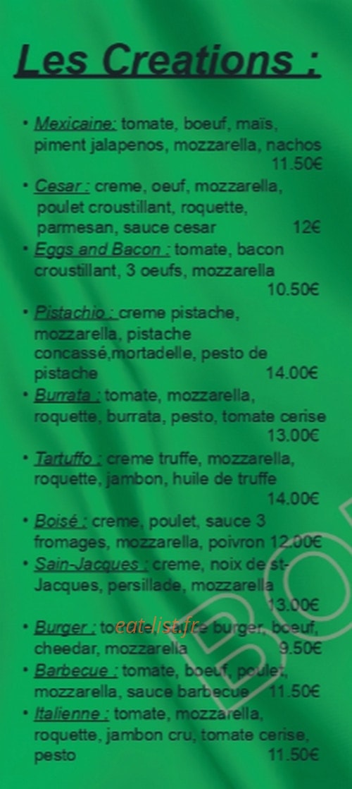 Stadium Pizza — carte page 2