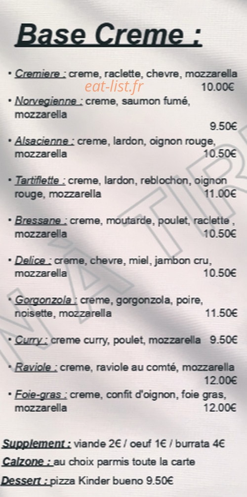 Stadium Pizza — carte page 3