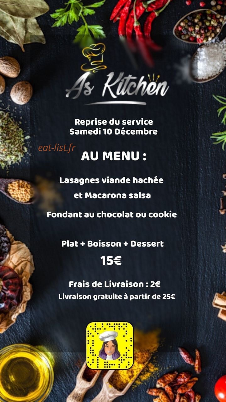 As Kitchen — carte page 2