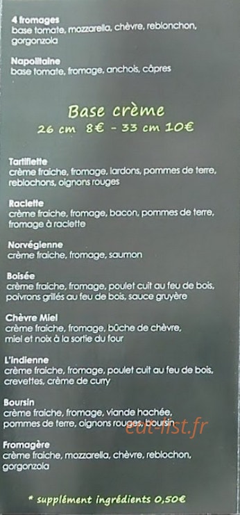 Basilico Pizza — carte page 3