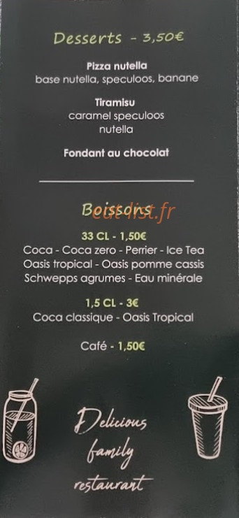 Basilico Pizza — carte page 6