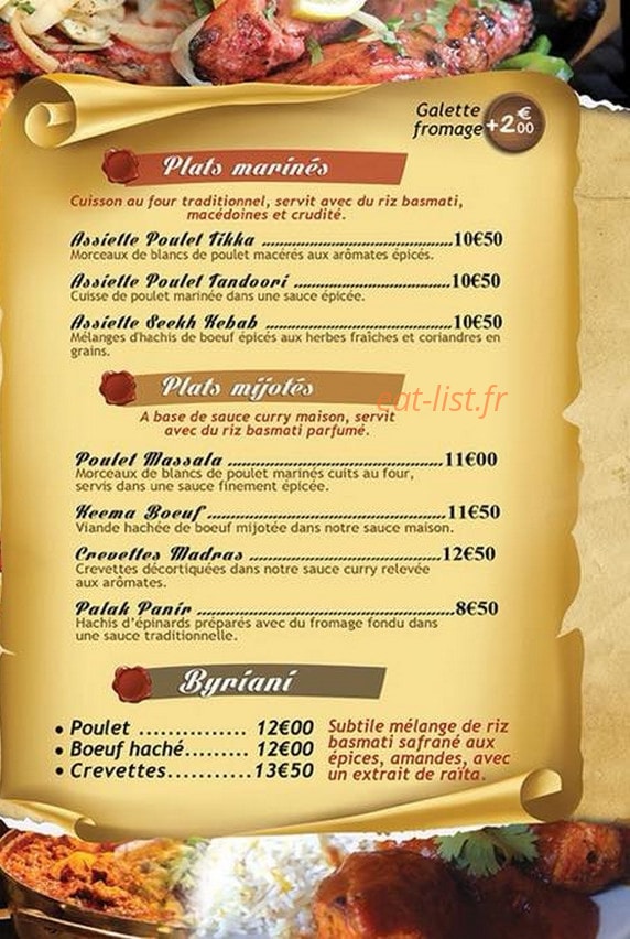 Bestway Tandoori — carte page 2