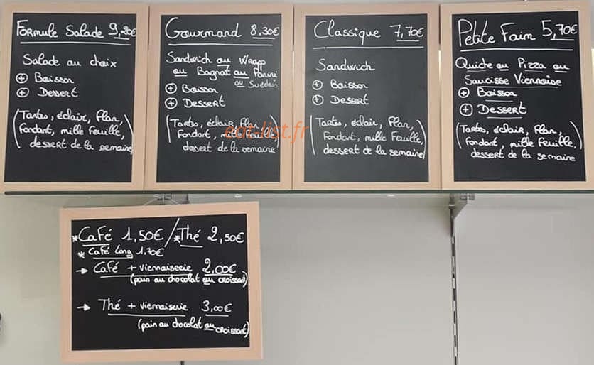 Boulangerie Lachard — carte page 1