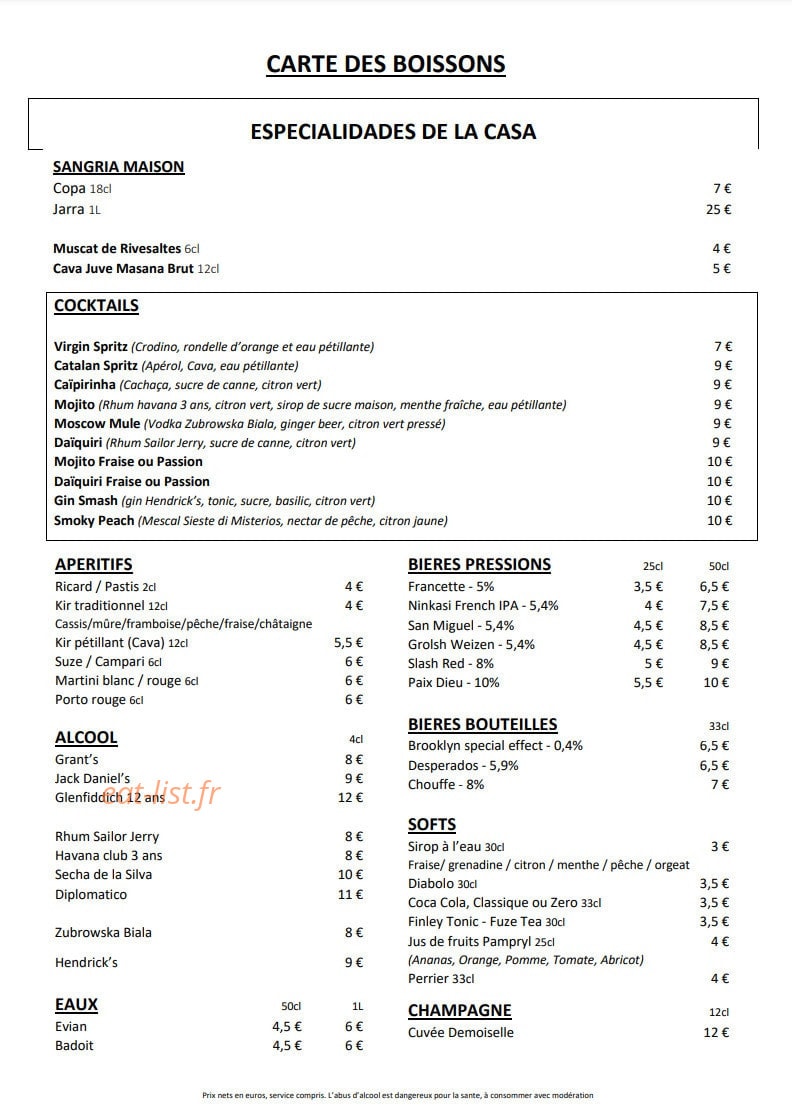 La Boqueria — carte page 4