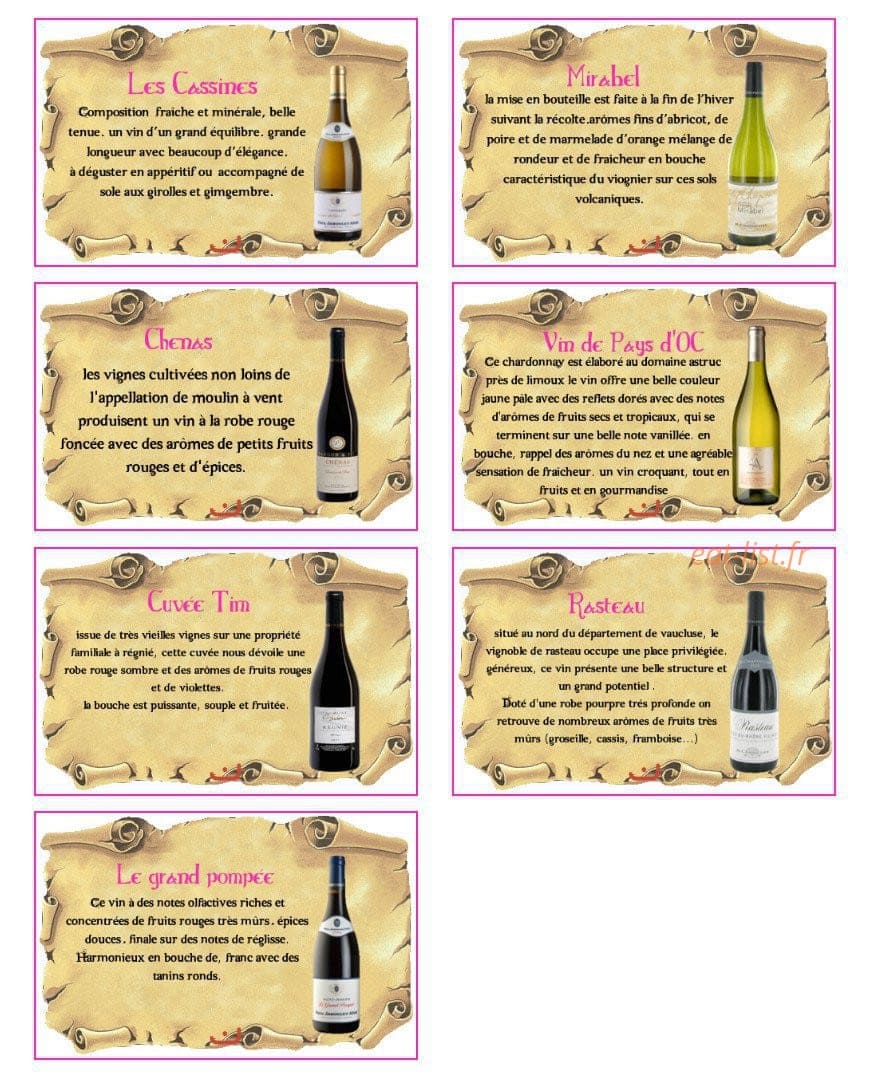 Le Cellier de Rodolphe — carte page 11