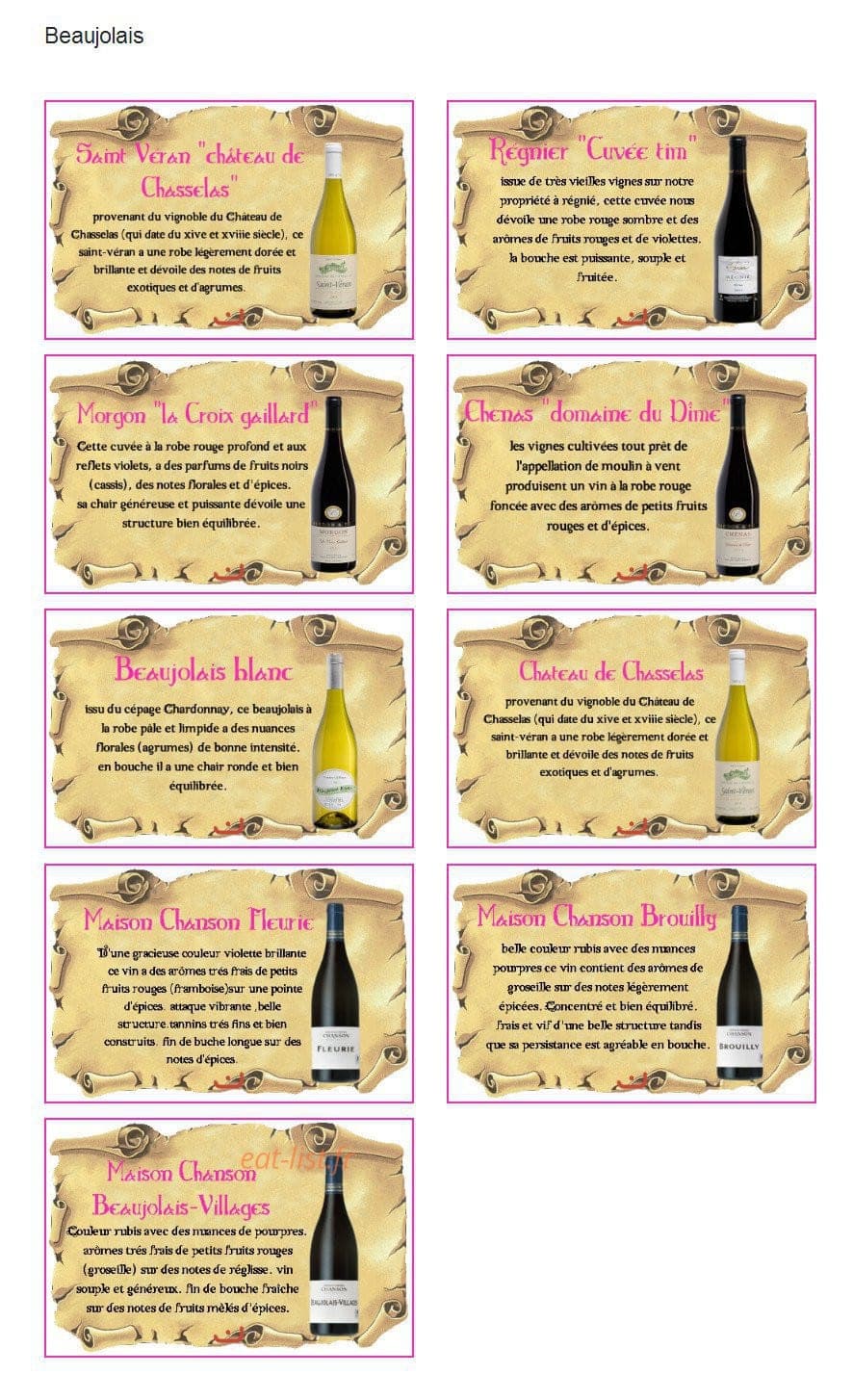 Le Cellier de Rodolphe — carte page 2
