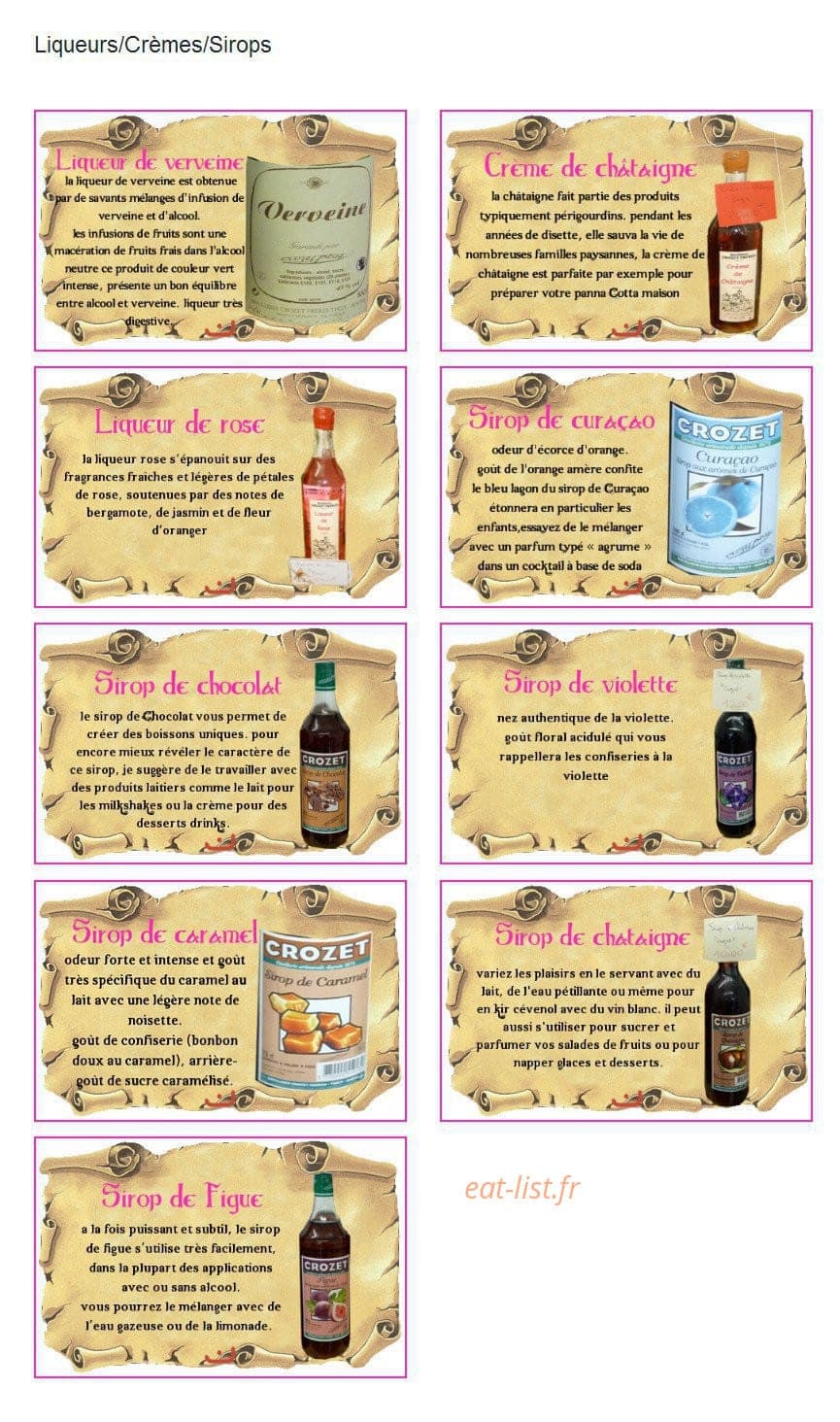 Le Cellier de Rodolphe — carte page 18
