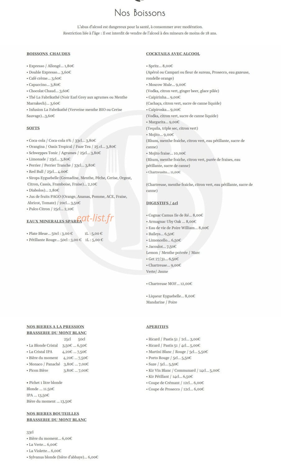 Comptoir de la Bascule — carte page 3