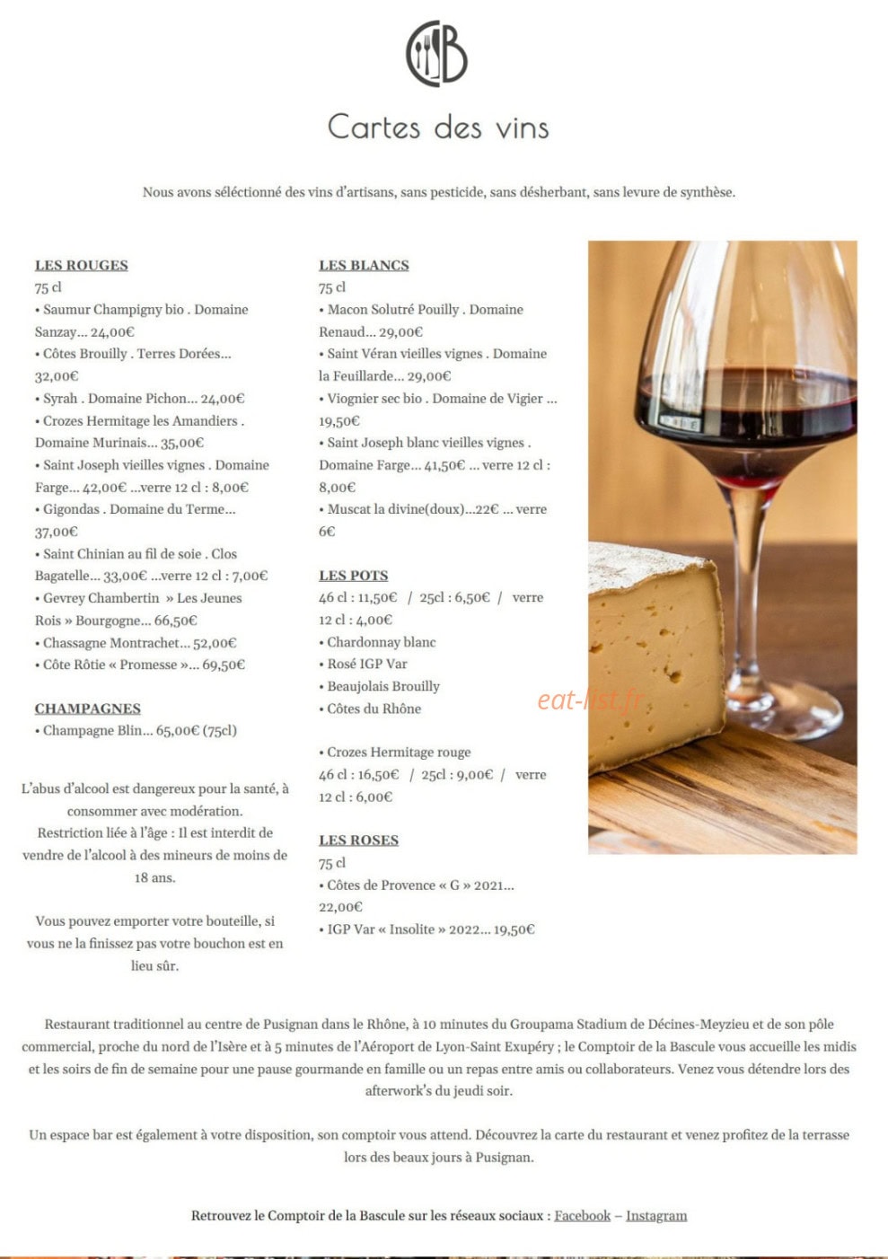 Comptoir de la Bascule — carte page 5
