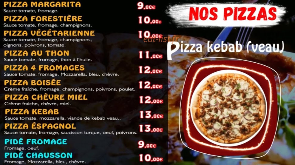 My Kebab & Pizza — carte page 3