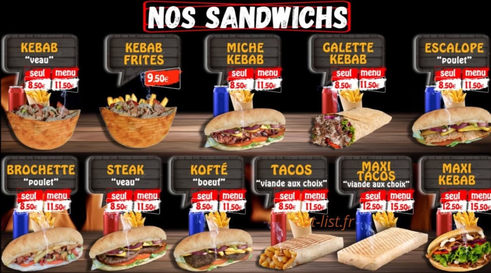 My Kebab & Pizza — carte page 4