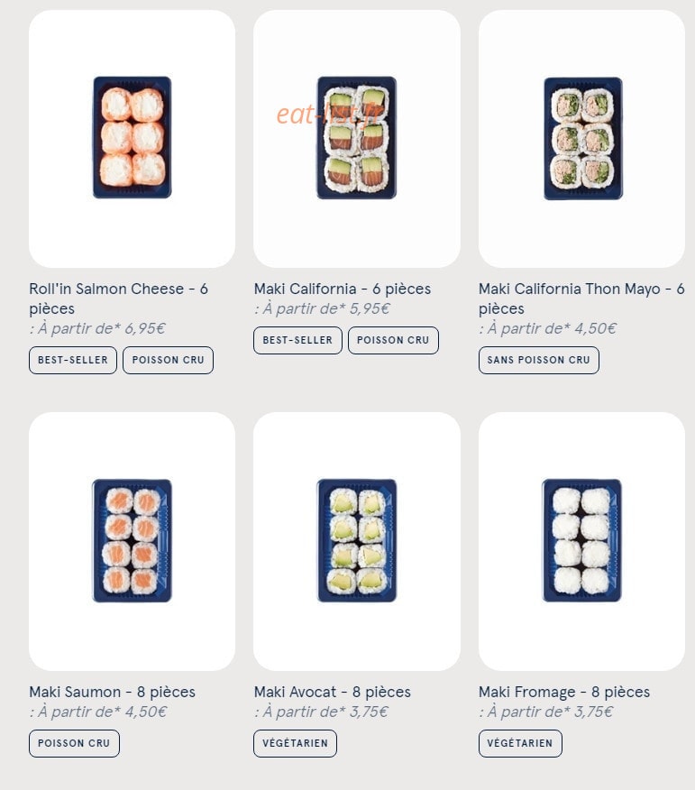 Sushi Daily — carte page 5