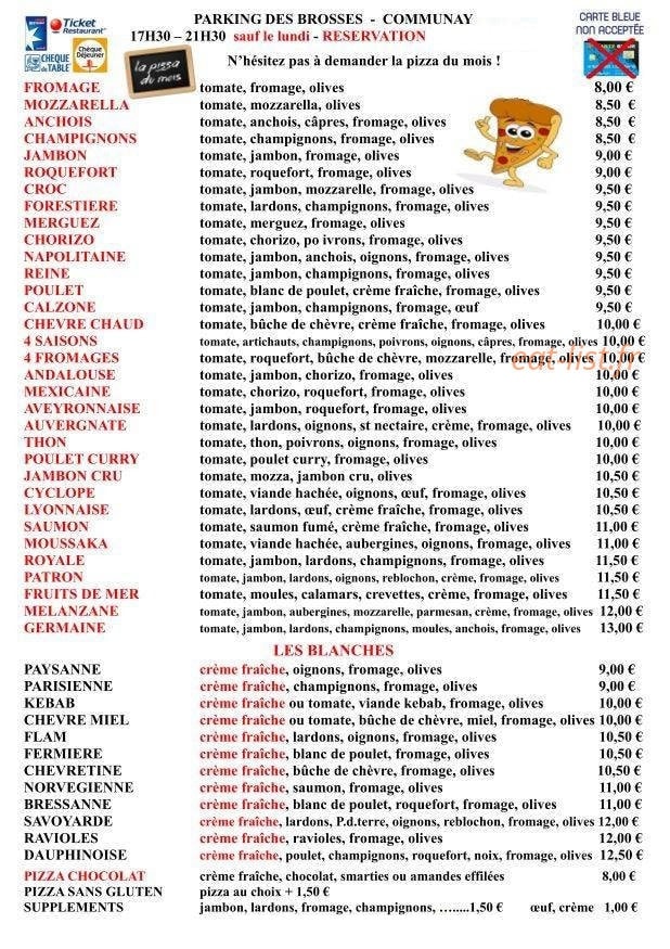 Pizza à Emporter — carte page 2