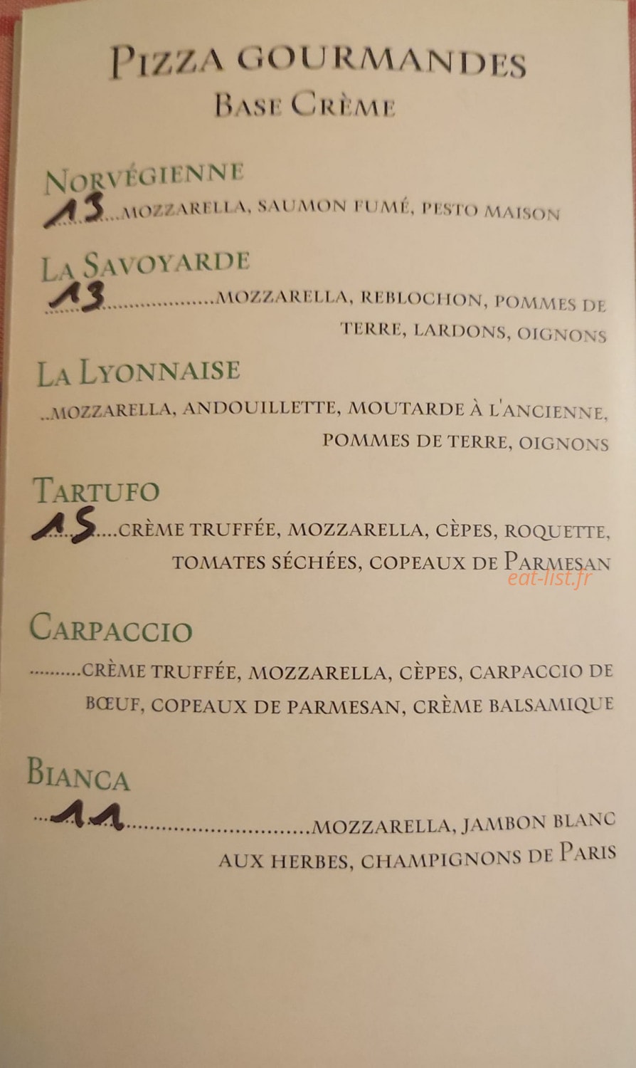 Lo'Pizz — carte page 3