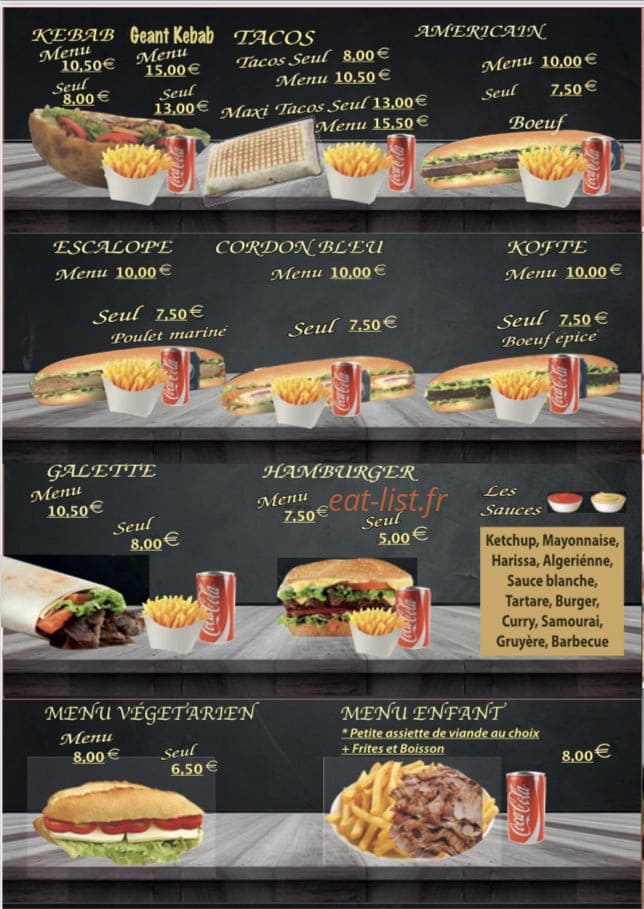 Serezin Kebab — carte page 2