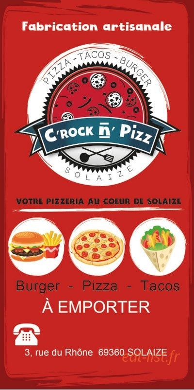 C'Rock N'Pizz — carte page 1