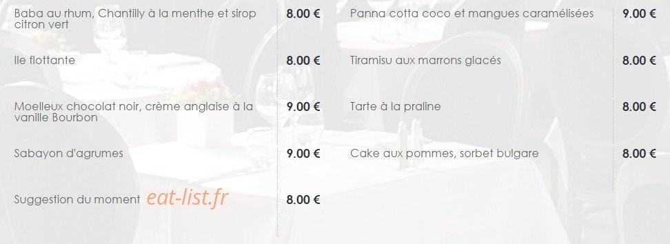 Chez Paul'O — carte page 6