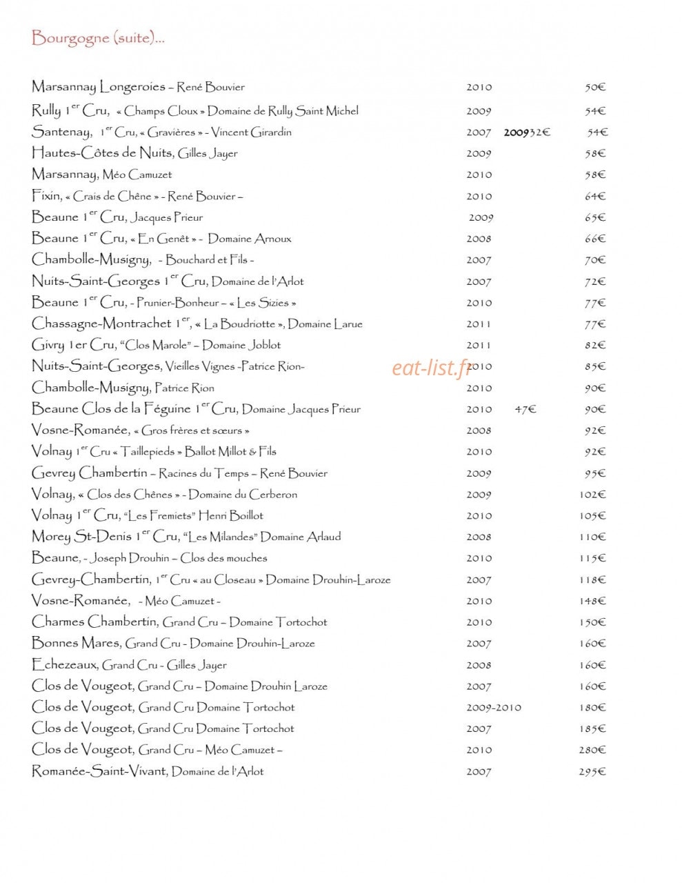 Chez Paul'O — carte page 9