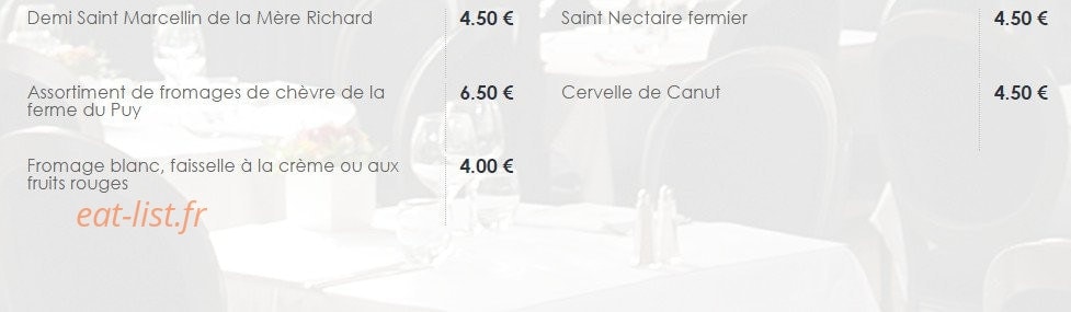 Chez Paul'O — carte page 5