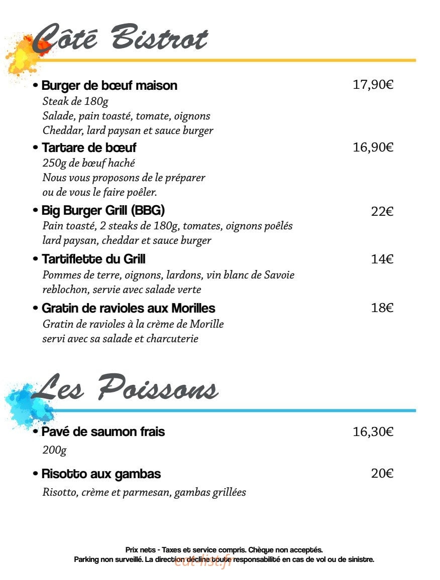 Grill de Solaize — carte page 3
