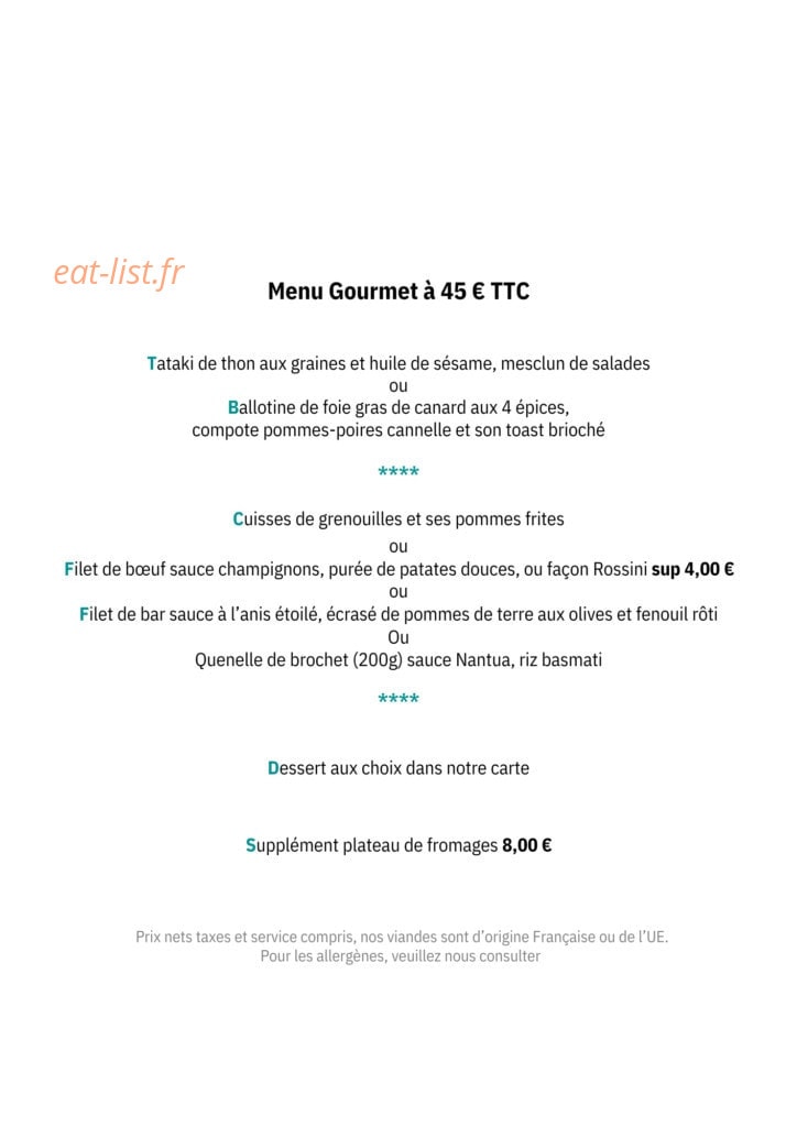 Soleil et Jardin — carte page 2
