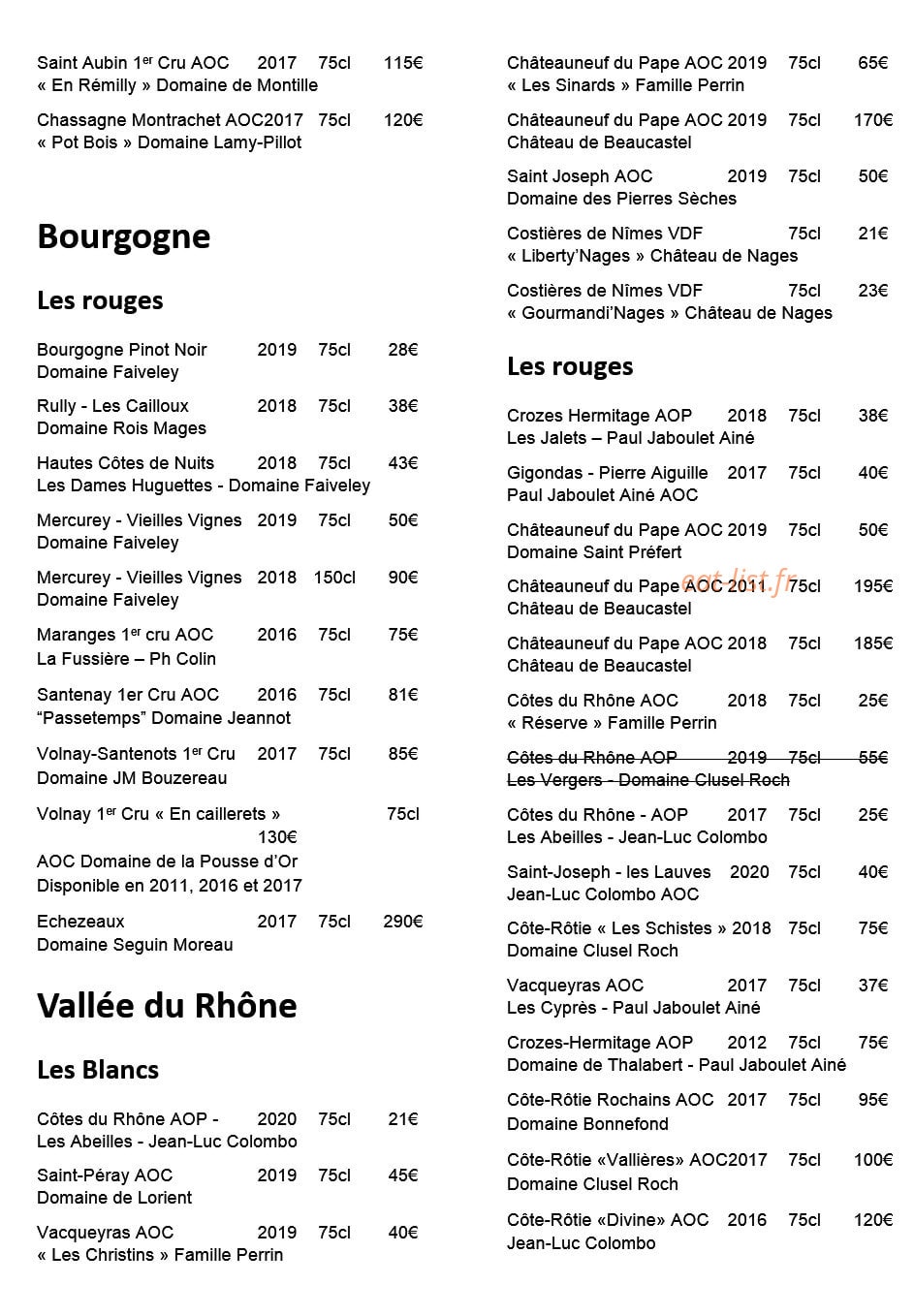 L'Eclat de Pierre — carte page 4