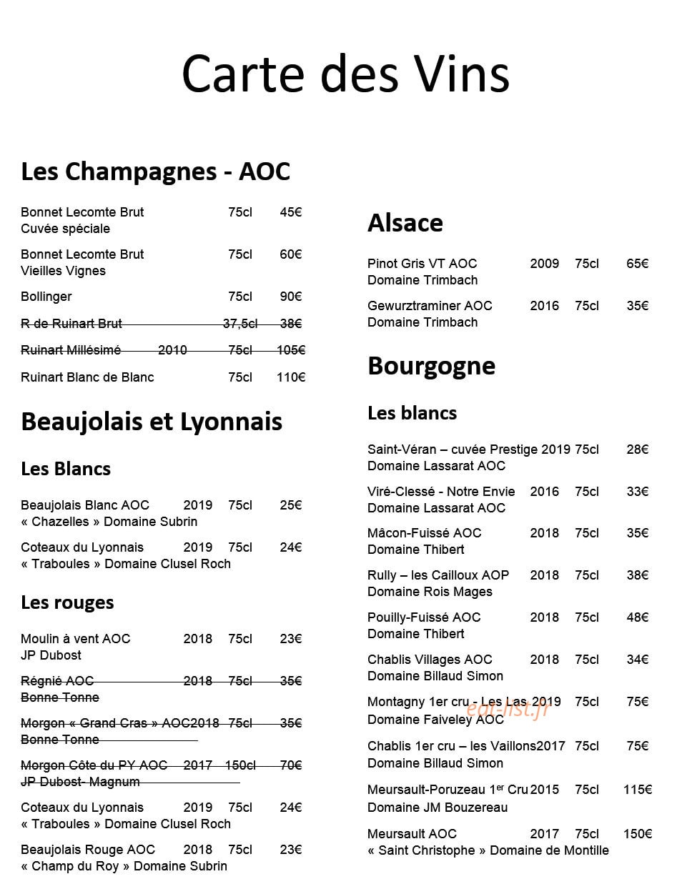 L'Eclat de Pierre — carte page 3