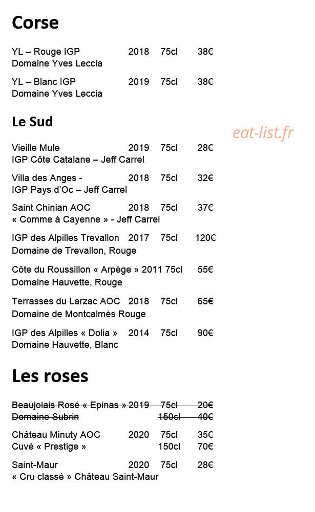L'Eclat de Pierre — carte page 6