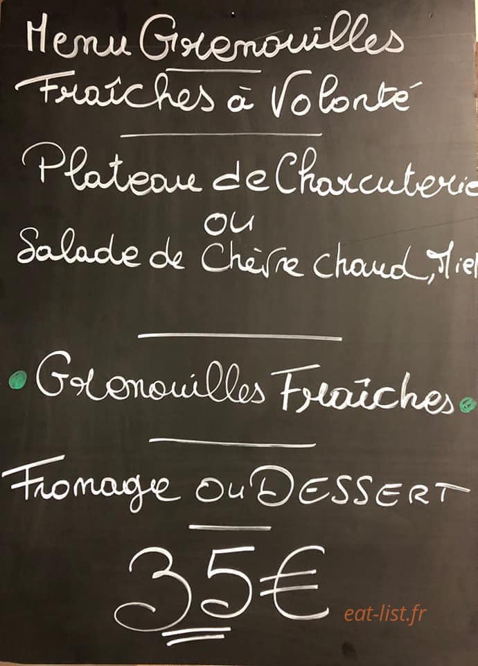 Le Bistrot de Mathilde — carte page 1