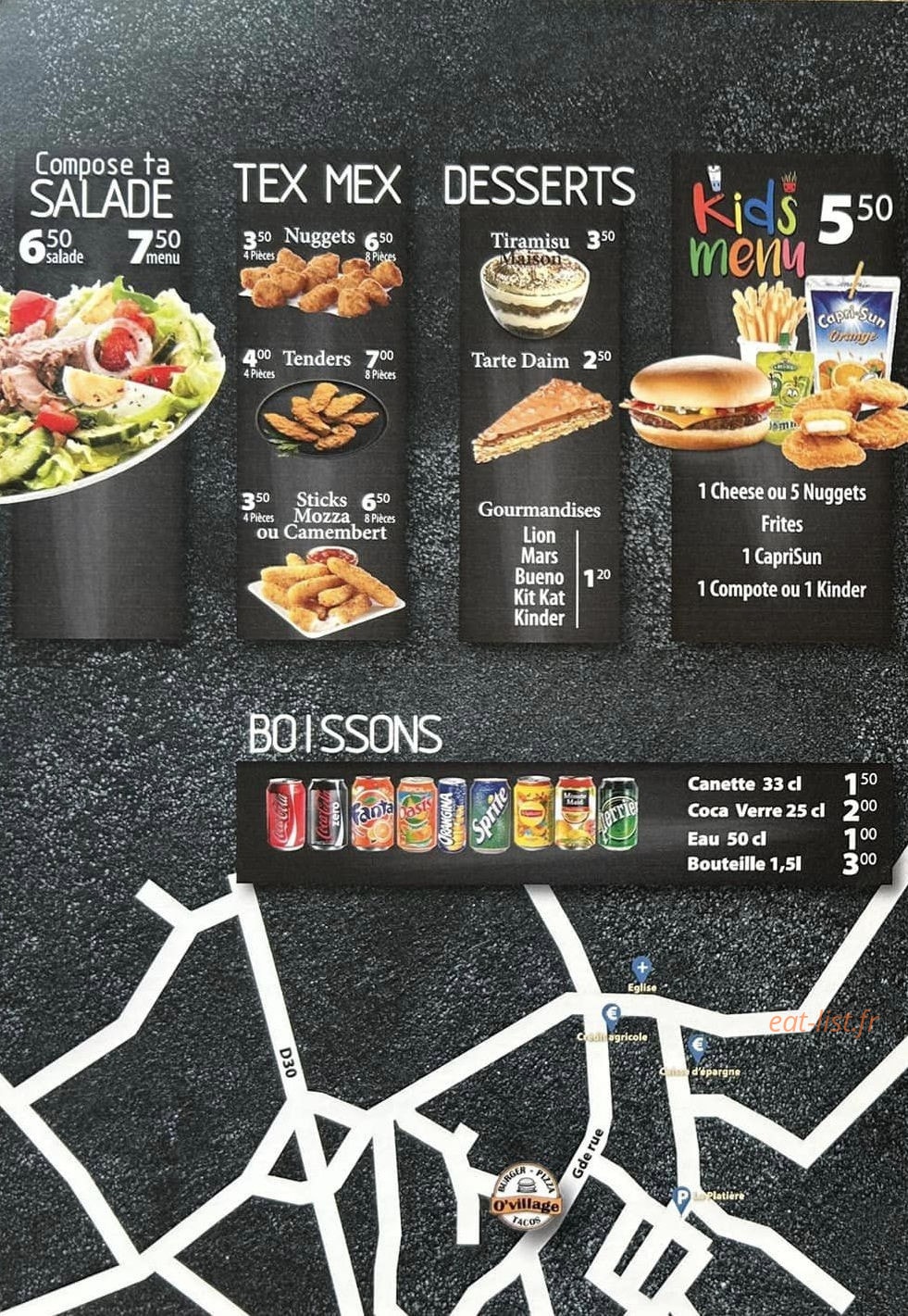 O'Village — carte page 4