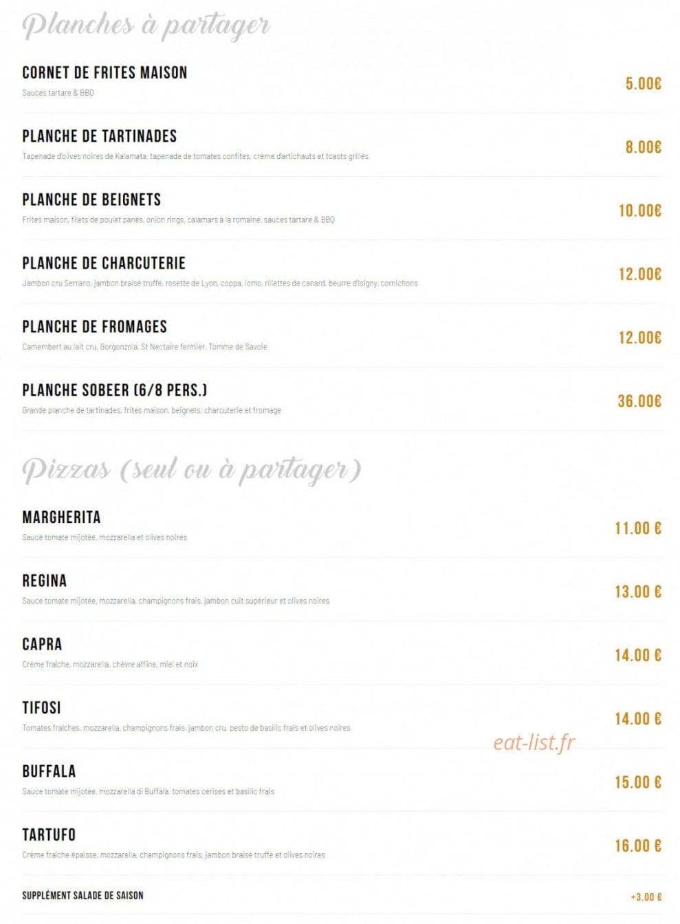 Sobeer — carte page 1