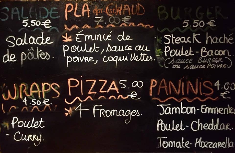 Le P'tit Snack Mere et Fille — carte page 1
