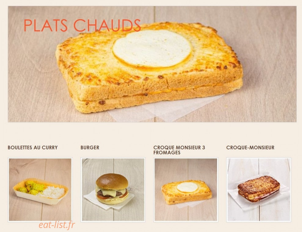 La Croissanterie — carte page 3