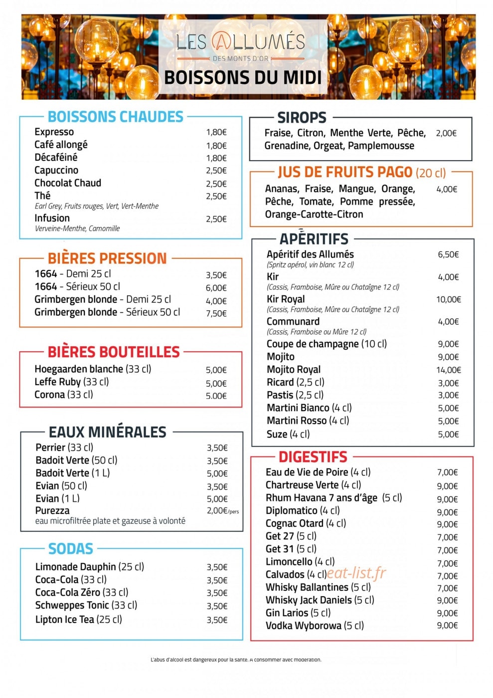 Les Allumés des Monts d'Or — carte page 2