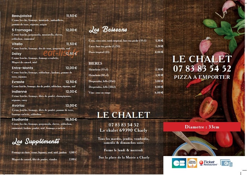Le chalet charly — carte page 1