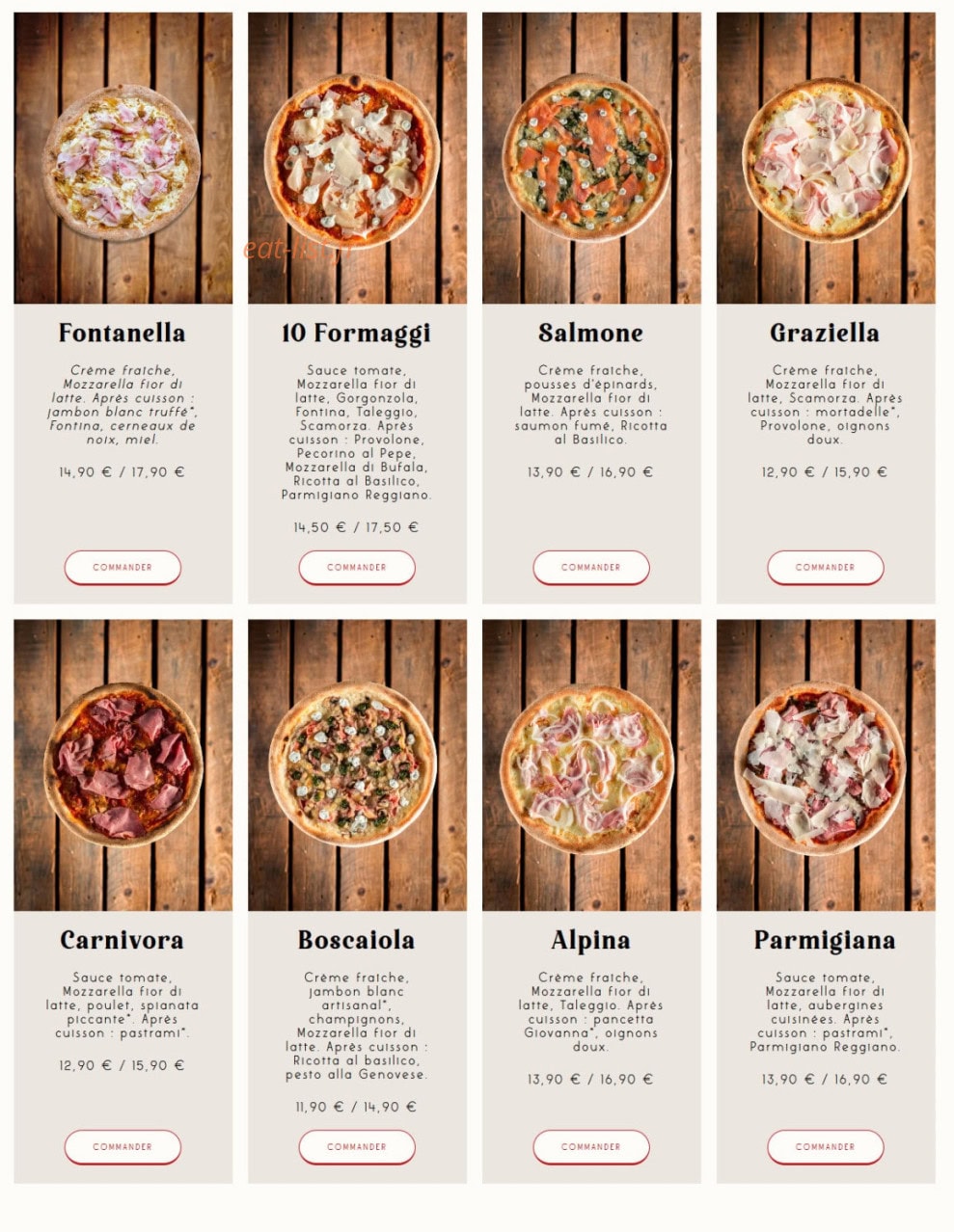 Jordan Tomas Pizza — carte page 5