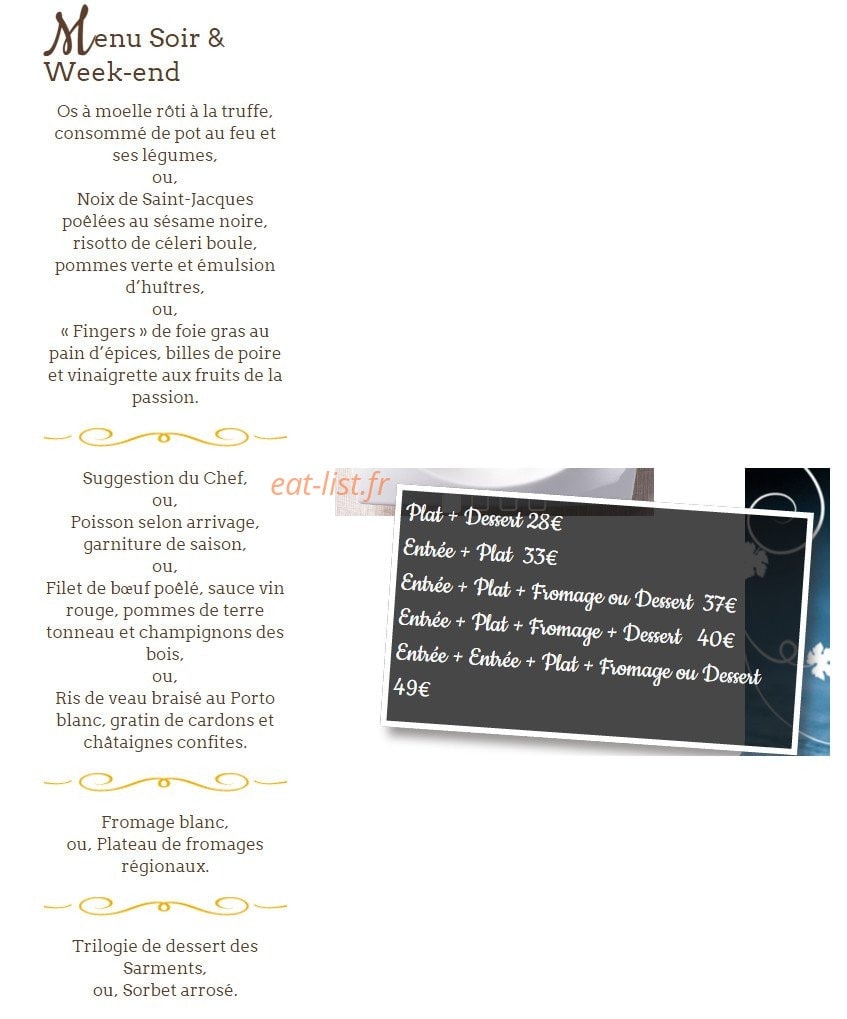Les Sarments — carte page 3